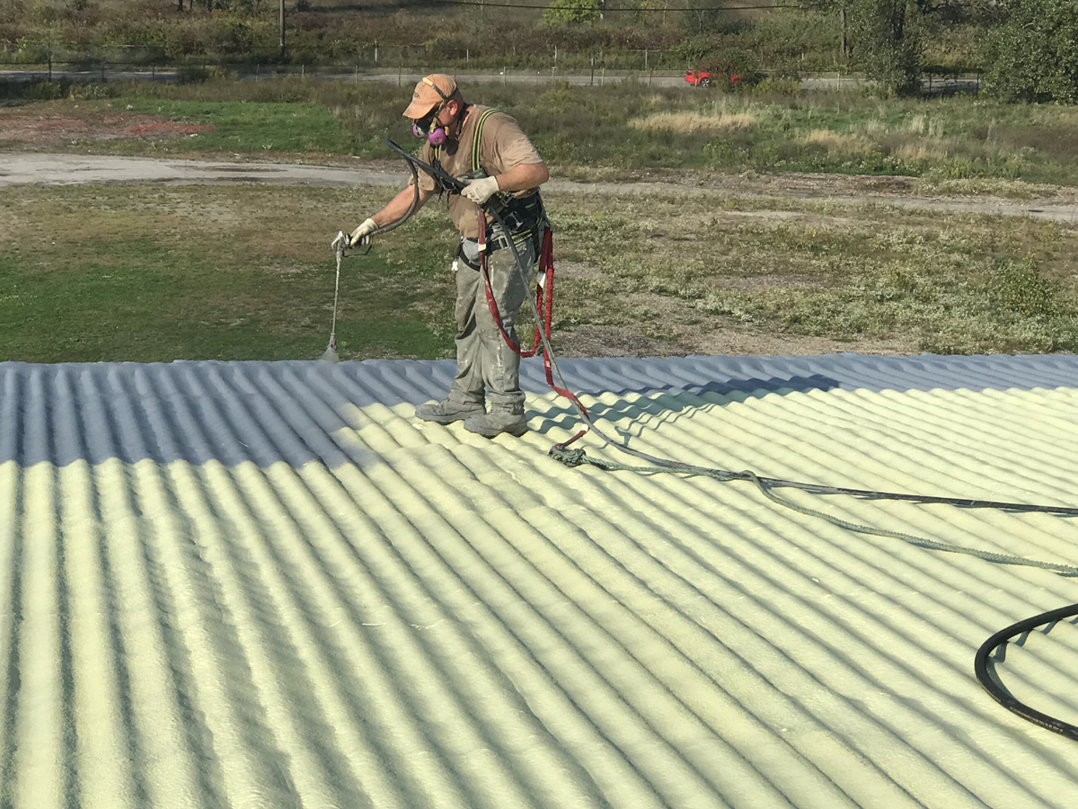 commercial spray foam roofing 