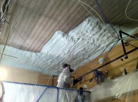 Spray foam insulation contractors at work in Albany, NY