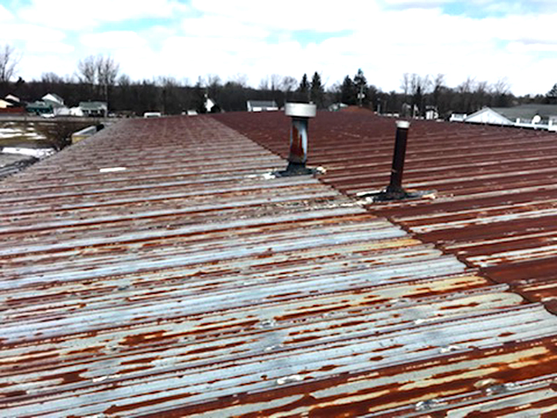 Rusted Roofing Panels
